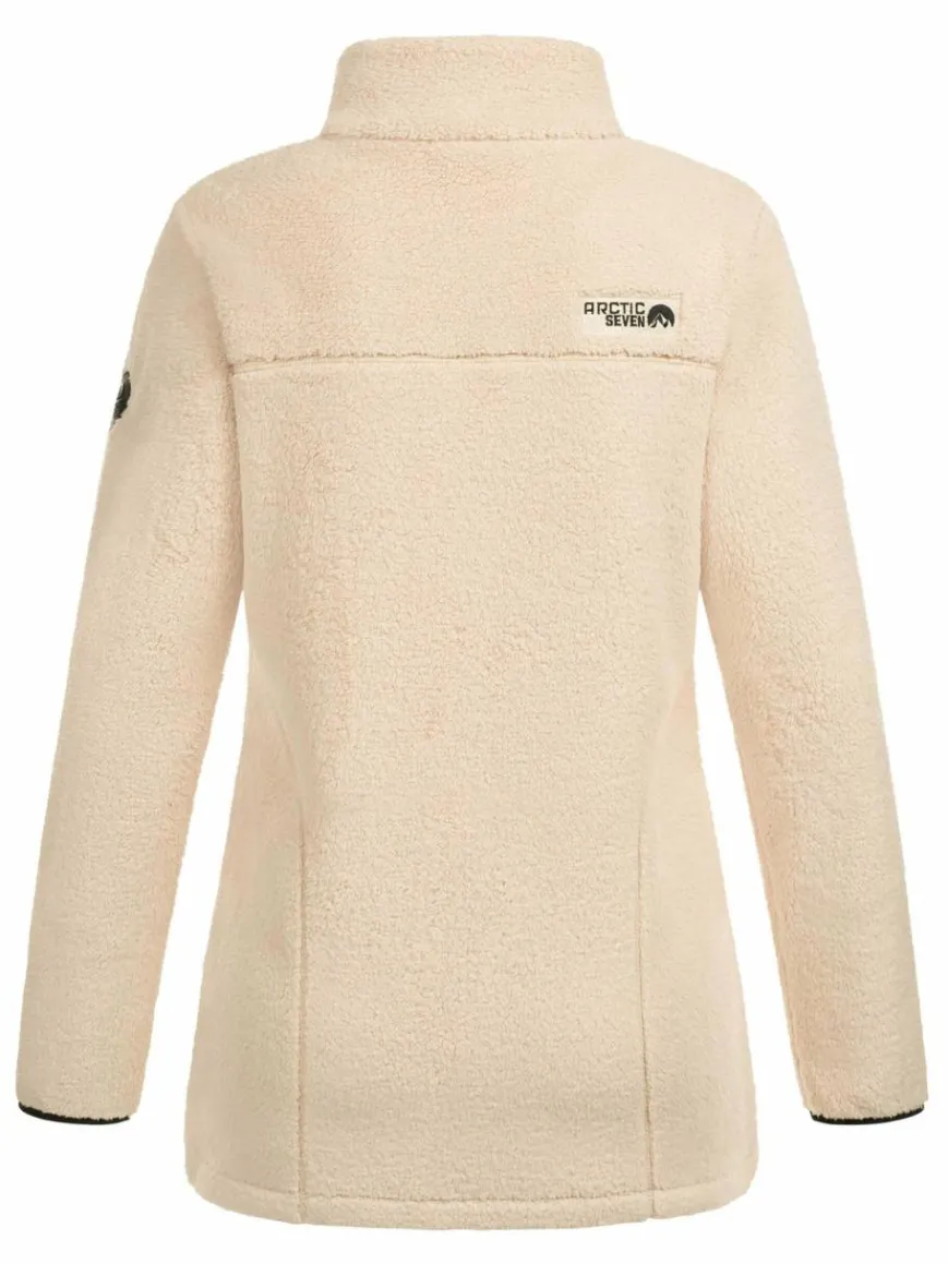 Arctic Seven Sweatshirts & Sweatjacken*Damen Fleecejacke - ASDiania beige uni