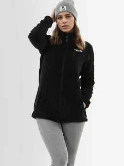 Arctic Seven Sweatshirts & Sweatjacken*Damen Fleecejacke - ASDiania schwarz uni