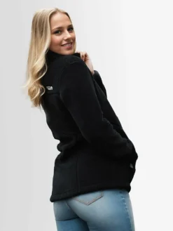 Arctic Seven Sweatshirts & Sweatjacken*Damen Fleecejacke - ASDiania schwarz uni