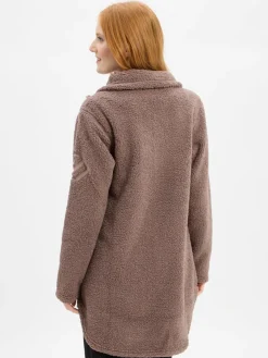 Didriksons Sweatshirts & Sweatjacken*Damen Fleecejacke - Bark braun uni