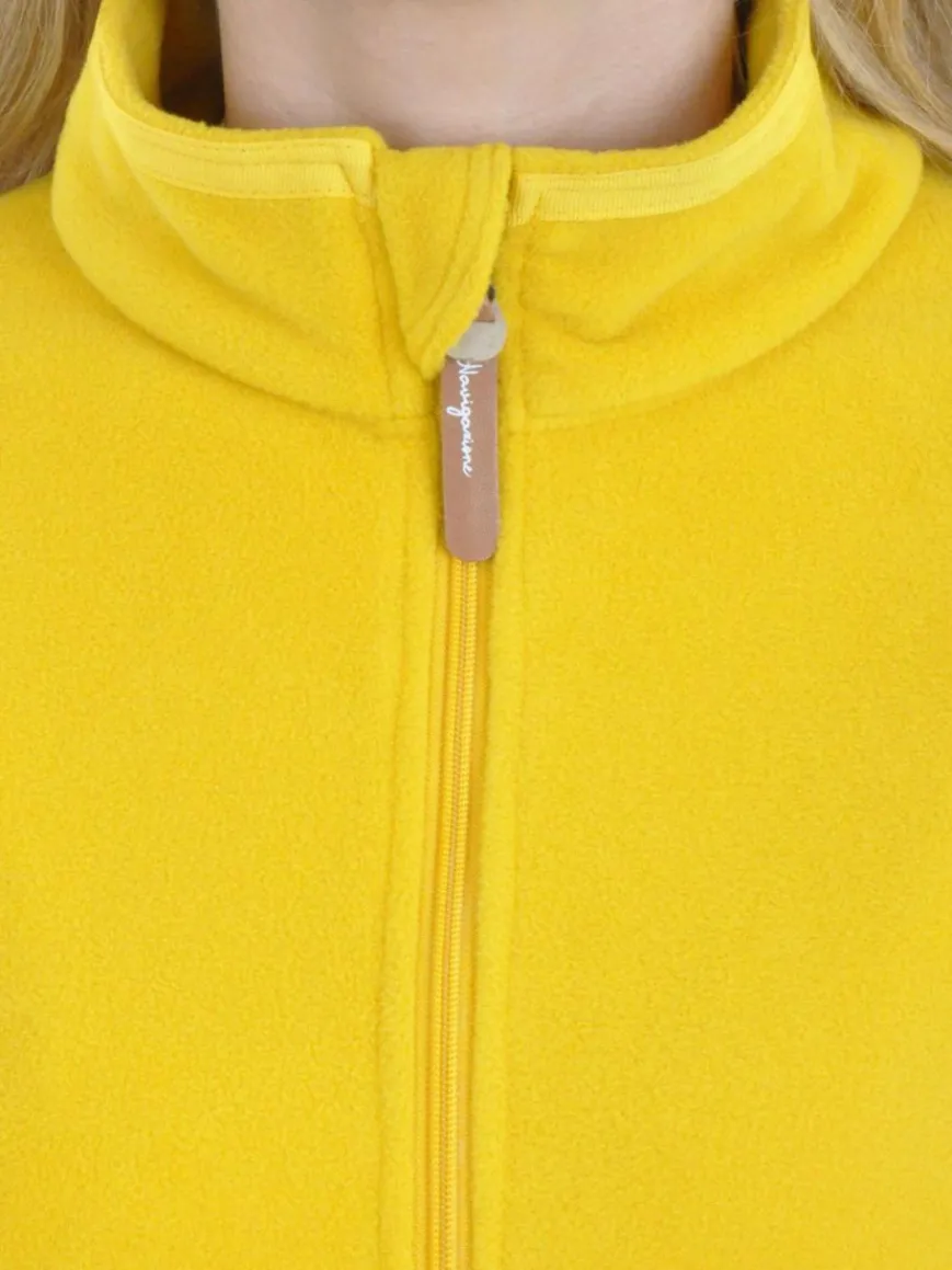 Navigazione Sweatshirts & Sweatjacken*Damen Fleecejacke - Fleecejacke gelb uni