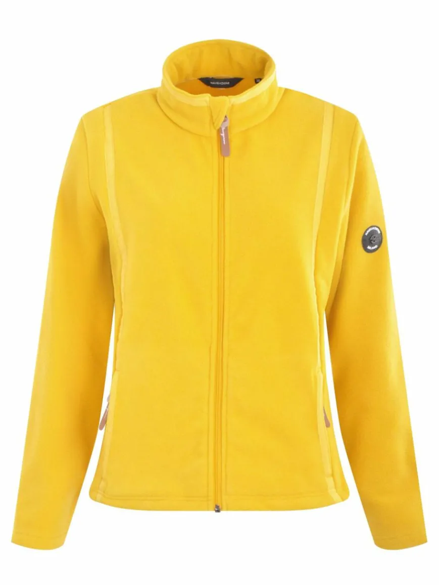 Navigazione Sweatshirts & Sweatjacken*Damen Fleecejacke - Fleecejacke gelb uni