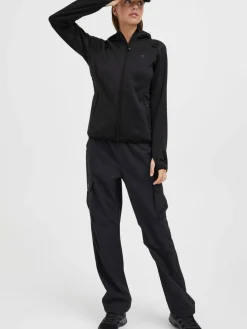 North Bend Sweatshirts & Sweatjacken*Damen Fleecejacke - NBBerta schwarz uni