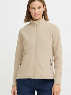 North Bend Sweatshirts & Sweatjacken*Damen Fleecejacke - NBConna beige uni