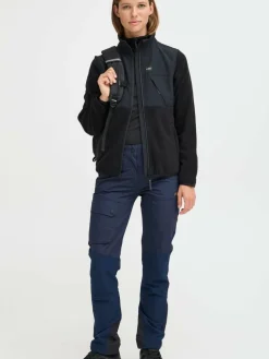 North Bend Sweatshirts & Sweatjacken|Jacken & Westen*Damen Fleecejacke - NBDelia W schwarz uni