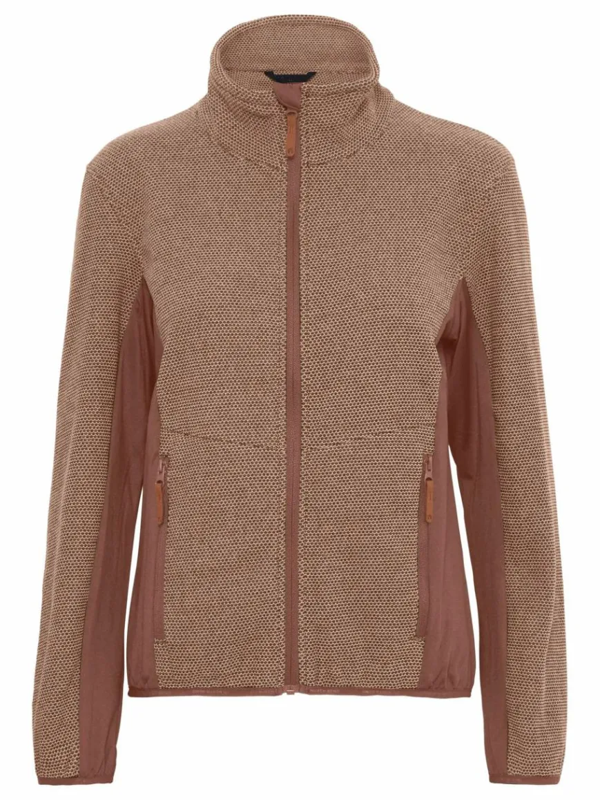 North Bend Sweatshirts & Sweatjacken*Damen Fleecejacke - NBHelga mocca meliert