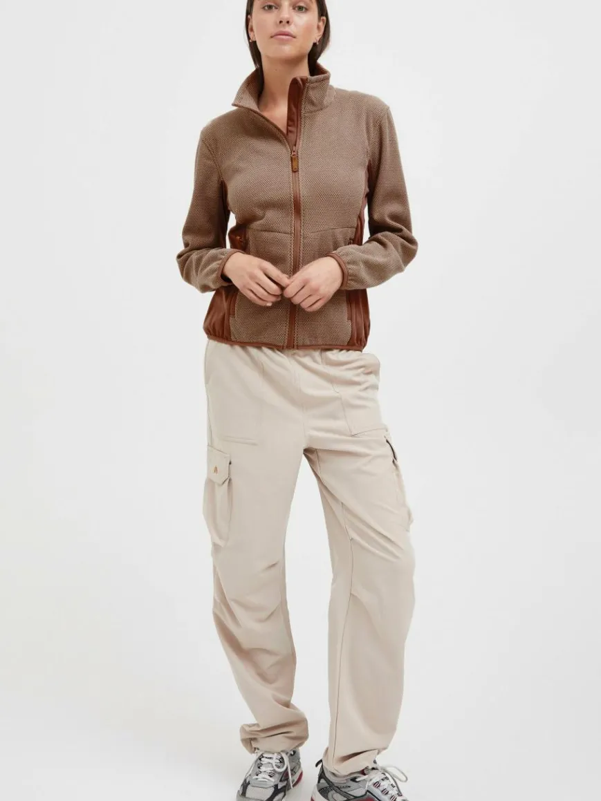 North Bend Sweatshirts & Sweatjacken*Damen Fleecejacke - NBHelga mocca meliert