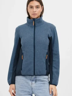 North Bend Sweatshirts & Sweatjacken*Damen Fleecejacke - NBHelga marine meliert