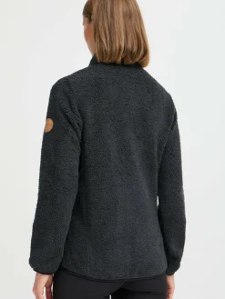 North Bend Sweatshirts & Sweatjacken*Damen Fleecejacke - NBStine schwarz uni