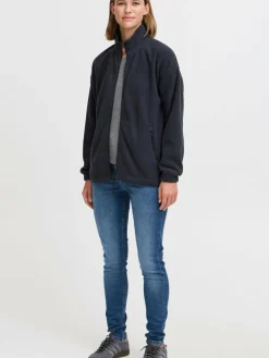 OXMO Sweatshirts & Sweatjacken|Jacken & Westen*Damen Fleecejacke - OXMARTA blau uni