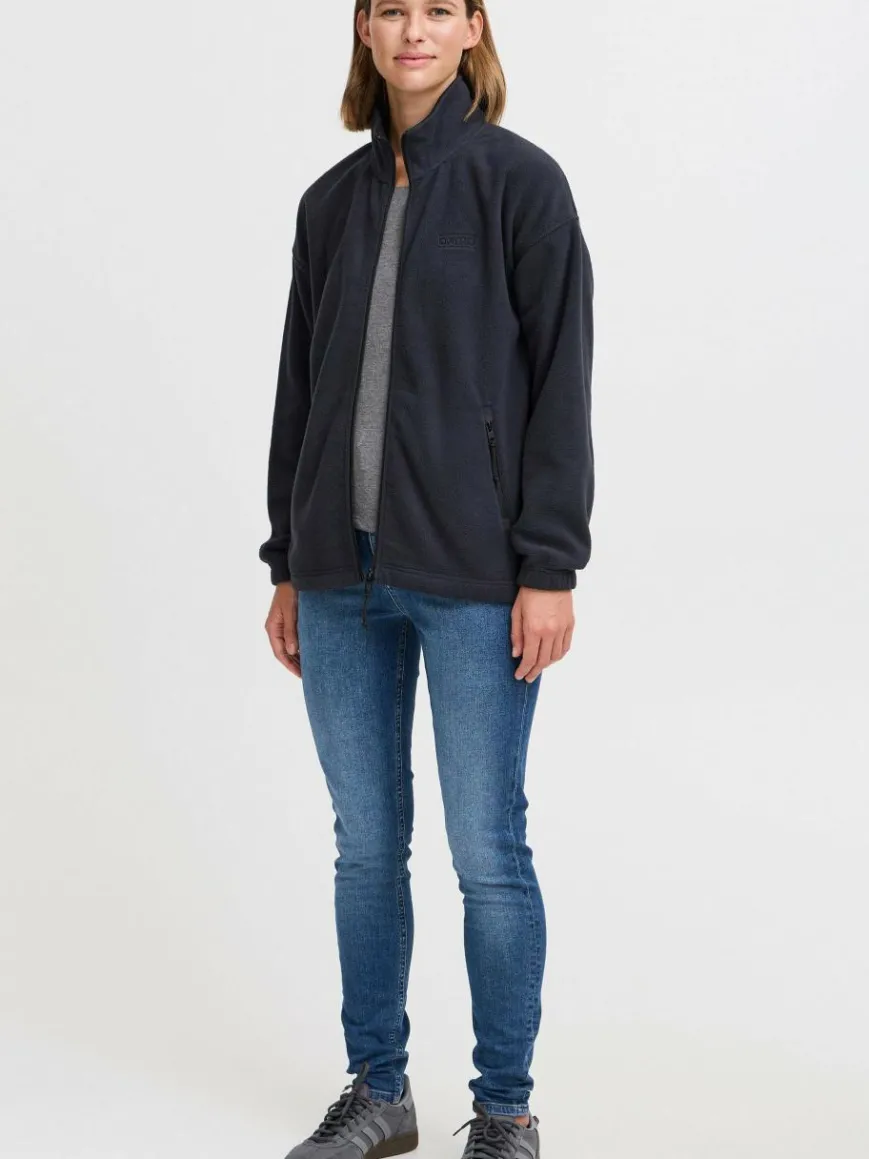 OXMO Sweatshirts & Sweatjacken|Jacken & Westen*Damen Fleecejacke - OXMARTA blau uni