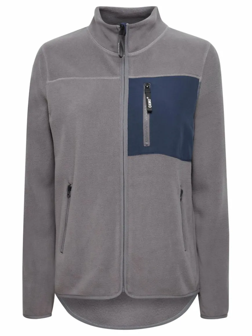 OXMO Sweatshirts & Sweatjacken*Damen Fleecejacke - OXNymfe grau uni