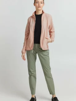 OXMO Sweatshirts & Sweatjacken*Damen Fleecejacke - OXRikka rosa uni