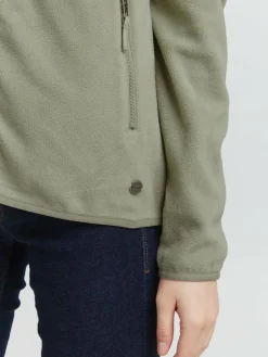 OXMO Sweatshirts & Sweatjacken*Damen Fleecejacke - OXRikka grün uni