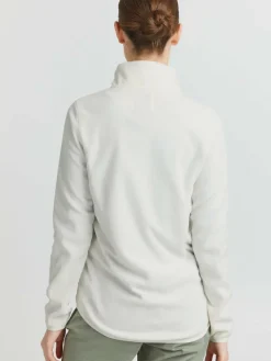 OXMO Sweatshirts & Sweatjacken*Damen Fleecejacke - OXRikka weiß uni