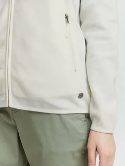 OXMO Sweatshirts & Sweatjacken*Damen Fleecejacke - OXRikka weiß uni