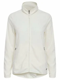 OXMO Sweatshirts & Sweatjacken*Damen Fleecejacke - OXRikka weiß uni