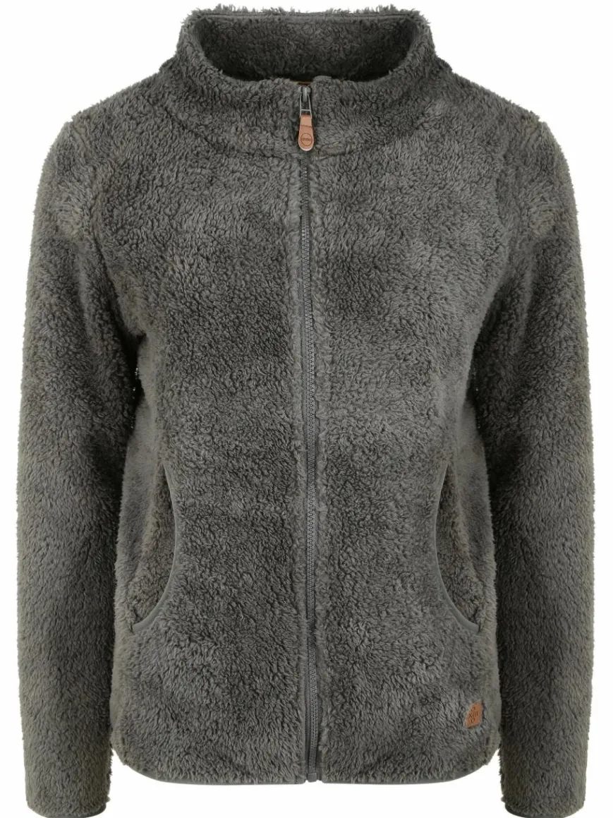 OXMO Sweatshirts & Sweatjacken*Damen Fleecejacke - OXTelsa grau uni