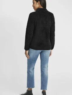 OXMO Sweatshirts & Sweatjacken*Damen Fleecejacke - OXTelsa schwarz uni