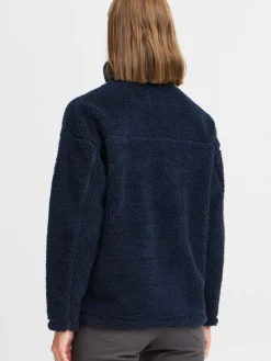 OXMO Sweatshirts & Sweatjacken*Damen Fleecejacke - OXTOLIRONE blau uni