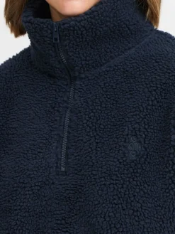 OXMO Sweatshirts & Sweatjacken*Damen Fleecejacke - OXTOLIRONE blau uni