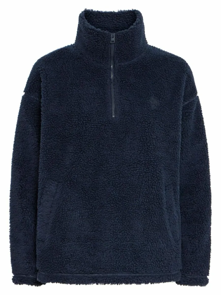 OXMO Sweatshirts & Sweatjacken*Damen Fleecejacke - OXTOLIRONE blau uni