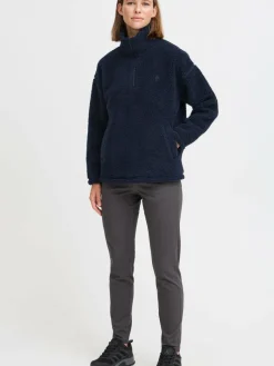 OXMO Sweatshirts & Sweatjacken*Damen Fleecejacke - OXTOLIRONE blau uni