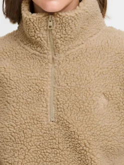 OXMO Sweatshirts & Sweatjacken*Damen Fleecejacke - OXTOLIRONE beige uni