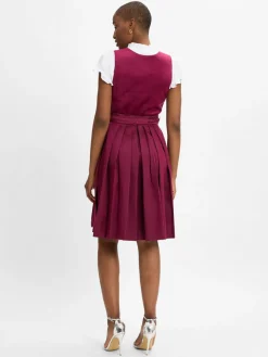 Krüger Dirndl Kleider*Damen Freizeitkleid altrosa uni