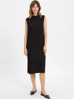 Someday Kleider*Damen Freizeitkleid - Qhiana schwarz strukturiert