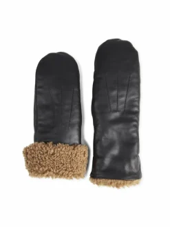 Markberg Handschuhe*Damen Fäustlinge schwarz uni