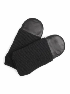Markberg Handschuhe*Damen Fäustlinge schwarz uni