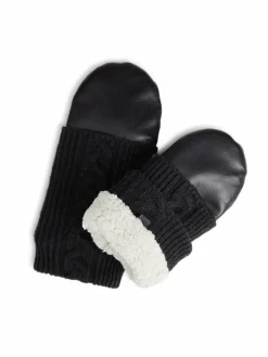 Markberg Handschuhe*Damen Fäustlinge schwarz uni