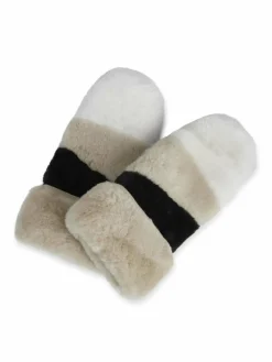 Markberg Handschuhe*Damen Fäustlinge beige uni