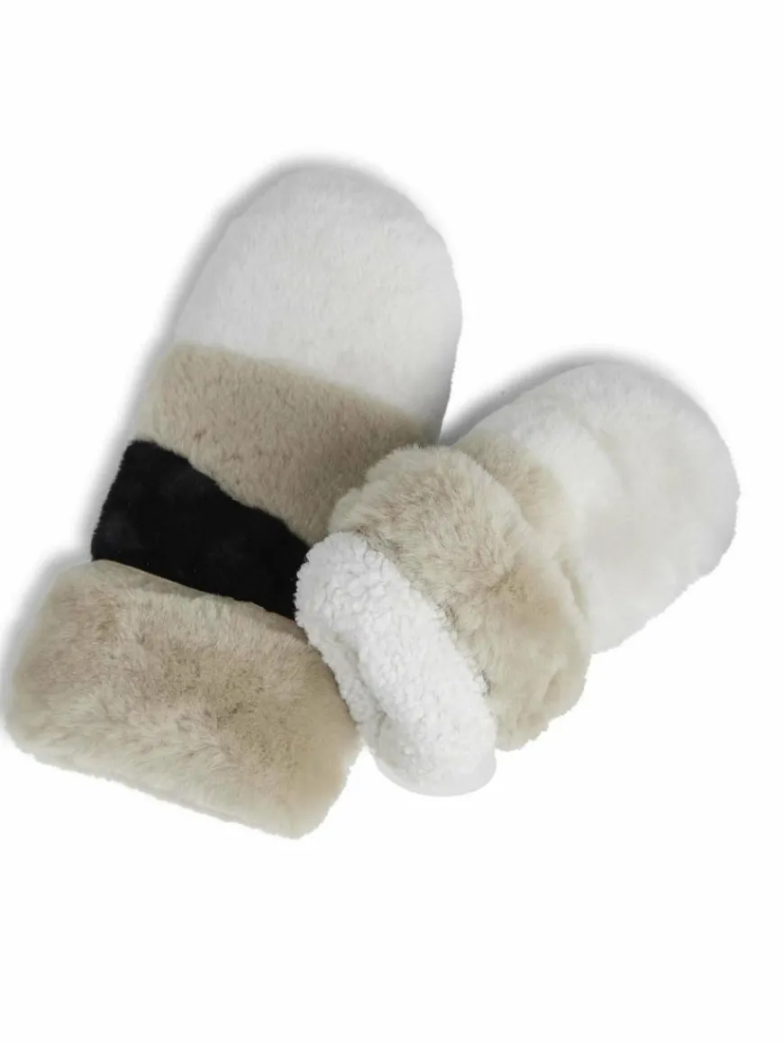 Markberg Handschuhe*Damen Fäustlinge beige uni