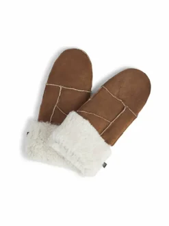 Markberg Handschuhe*Damen Fäustlinge kastanie uni