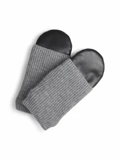 Markberg Handschuhe*Damen Fäustlinge grau gemustert