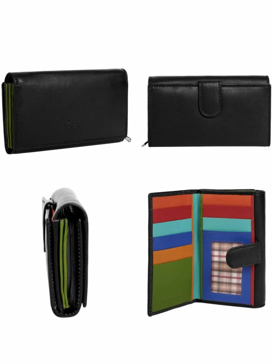 Samantha Look Taschen & Rucksäcke*Damen Geldbörse schwarz uni