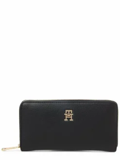 Tommy Hilfiger Taschen & Rucksäcke*Damen Geldbörse schwarz uni