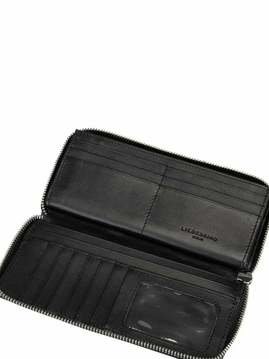 Liebeskind Berlin Taschen & Rucksäcke*Damen Geldbörse - Gigi Wallet L Sheep Natural schwarz uni