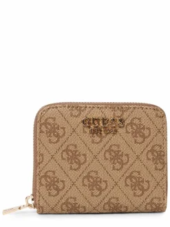 GUESS Taschen & Rucksäcke*Damen Geldbörse - Laurel camel braun gemustert