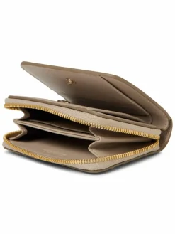 Calvin Klein Taschen & Rucksäcke*Damen Geldbörse aus Leder kitt uni