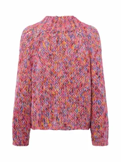 Rich & Royal Pullover & Strickjacken*Damen Grobstrickpullover mehrfarbig meliert