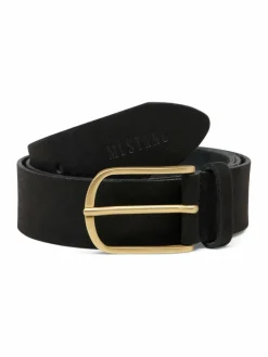 Mustang Gürtel*Damen Gürtel schwarz uni