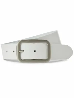 Weinmann Gürtel*Damen Gürtel aus Leder weiß uni