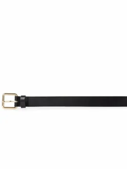 Vanzetti Gürtel*Damen Gürtel aus Leder schwarz uni