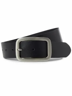 Weinmann Gürtel*Damen Gürtel aus Leder schwarz uni