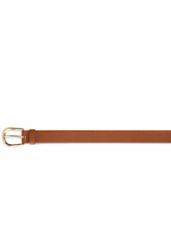 Weinmann Gürtel*Damen Gürtel aus Leder cognac strukturiert