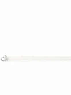 Calvin Klein Gürtel*Damen Gürtel aus Nappaleder - CK Buckle Skinny Belt ecru uni