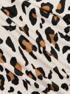 Marie Lund Pullover & Strickjacken*Damen Halbarm-Pullover sand schwarz gemustert